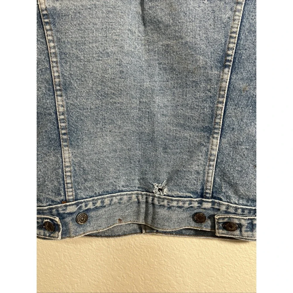 VTG 70-80s Levi's Denim Vest Size 36 Small‎ Festival Country